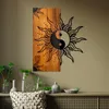 Wallity, Yin Yang, accessoire mural décoratif en bois, Voir les images du produit 1