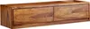 A wooden TV stand with two drawers. Voir les images du produit