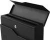 A close-up view of a black metal mailbox with its lid open. Anteprima dell’immagine prodotto