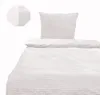Ripp-Bettwäsche 135x200 cm Offwhite – Kuschelig weiche Produktbild-Vorschau 3