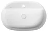 Isvea INFINITY OVAL wastafel, opzetmodel, 60x40 cm, wit Productafbeelding-voorbeeld 2