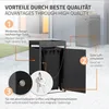 ML-Design Mülltonnenbox 1er mit Pflanzdach für 1 Mülltonne, Produktbild-Vorschau 3