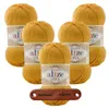 5 x ALIZE Diva 488 Saffron mit Label Produktbild-Vorschau 1