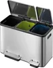 EKO - EcoCasa Recycler Treteimer 15+15+15 Liter - Stainless Produktbild-Vorschau 2