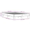 Bettgestell Räuchereiche 140x190 cm Holzwerkstoff und Produktbild-Vorschau 8