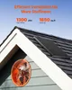 VEVOR Solar Ventilator, 400 x 150 mm, Solar Powered Fan, Produktbild-Vorschau 2