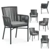 Gartenstuhl AFUERA 6er Set, schwarz/grau - Balkonstühle mit Produktbild-Vorschau 2