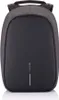 A front view of a dark gray backpack with a black front panel and a white vertical stripe. Anteprima dell’immagine prodotto