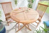 Massiver Gartentisch EMPIRE TEAK 90cm Teakholz rund Produktbild-Vorschau 9