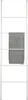 A white towel rack with a gray towel draped over one of the rungs. Produktbild-Vorschau