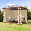 TOOLPORT Tonnelle de jardin 3x3 m aspect chêne, toit env. Voir les images du produit 2