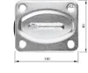 Torstopper mit Gummipuffer 100 x 80 mm für Rolltore Produktbild-Vorschau 6