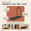Skládací běžecký pás Vidacharmy, tichý motor 500 W, sklon 8 Náhled obrázku produktu 4