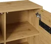 Merax dressoir met 3 deuren, houtlook, metalen poten, Productafbeelding-voorbeeld 8