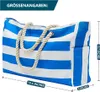 Große Strandtasche mit Reißverschluss, wasserdichte Produktbild-Vorschau 3