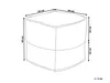 BELIANI puf Béžový a žlutý bavlněný s jutou 44 x 44 cm, Náhled obrázku produktu 3