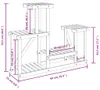 vidaXL Stojan na kvety 90x25x73,5 cm z masívneho jedľového Náhľad obrázku produktu 8
