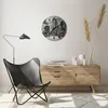 Wanduhr - Rund - Glasuhr - Rot Fahrrad Allee - 40x40cm - Produktbild-Vorschau 6