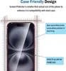 Diagram illustrating the case-friendly design of a screen protector for a smartphone. Anteprima dell’immagine prodotto