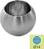 Kugel ∅20 mm/für Rohr ∅14 mm Endkappe Edelstahl Verschluss Produktbild-Vorschau 2