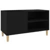 Plattenschrank Schwarz 84,5x38x48 cm Holzwerkstoff Produktbild-Vorschau 1