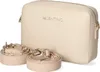 A cream-colored Valentino handbag with two detachable straps is displayed against a white background. Anteprima dell’immagine prodotto