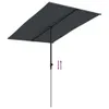 vidaXL Sonnenschirm mit Aluminium-Mast 2x1,5 m Schwarz Produktbild-Vorschau 1
