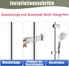 Duschkopfhalterung,Brausehalter Verstellbar,Handbrause Produktbild-Vorschau 6