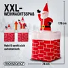 MONZANA Aufblasbarer Weihnachtsmann im Kamin 178 cm Produktbild-Vorschau 4