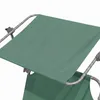 Aga 2x Chaise longue de jardin réglable avec auvent Vert Voir les images du produit 4