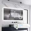 AICA LED Wandspiegel mit Steckdose 120x70cm Bluetooth Produktbild-Vorschau 2