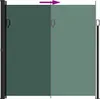 vidaXL Výsuvná bočná markíza Tmavo zelená 200x300 cm Náhľad obrázku produktu 5