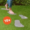Trittsteine Fuß 10 hübsche Beton Trittplatten im Set Produktbild-Vorschau 1