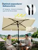 Parasol balkonowy – prostokątny 200×125 cm – UV50+ – z Podgląd zdjęcia produktu 4