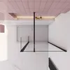 AICA Walk in Schwarz Duschkabine 30x200cm Duschwand mit Produktbild-Vorschau 3