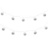 Two strings of white lantern lights against a white background. Anteprima dell’immagine prodotto