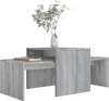 sada konferenčných stolíkov vidaXL Grey Sonoma 100x48x40 cm Náhľad obrázku produktu 3