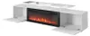RTV-kast ROVA met elektrische haard, 190x37x48 cm, wit/wit Productafbeelding-voorbeeld 3