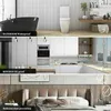 A collage of three different interior design scenes: a bathroom, a kitchen, and a bedroom. Produktbild-Vorschau