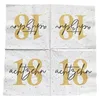 20 Servietten zum 18. Geburtstag 33 x 33 cm - weiß gold Produktbild-Vorschau 2