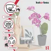 KOTARBAU® 2er Set Blumentopf Aschefarbe Keramik glasiert  ⌀ Produktbild-Vorschau 4