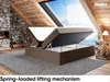 MEBLINI Boxspringbett mit Bettkasten - Gepolstert Produktbild-Vorschau 3