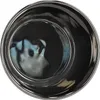 A top-down view of a small, glazed ceramic flower pot with a shiny silver finish. Anteprima dell’immagine prodotto