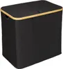 WENKO Bambus Wäschetruhe Trio Ecori in Schwarz 57 x 50 x 37 Produktbild-Vorschau 11