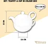 Ensemble théière et tasse Wilmax, 375 ml et 340 ml, Voir les images du produit 3