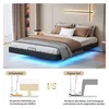 CDGlobal letto imbottito con LED, letto a molle idrauliche Anteprima dell’immagine prodotto 9