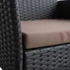 Relaxdays Gartenmöbel Set, 4-tlg. Rattan Sitzgruppe, 4 Produktbild-Vorschau 6