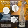 ECD Germany Bambus Laterne Windlicht H:91cm Gartenlaterne Produktbild-Vorschau 3