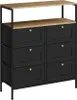 Komoda Vicco Belaro Czarny 80 x 95 cm z 6 szufladami, Model Podgląd zdjęcia produktu 1