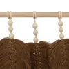 Decorazione da parete con foglie, legno e tessuto, L 58 cm  Anteprima dell’immagine prodotto 3